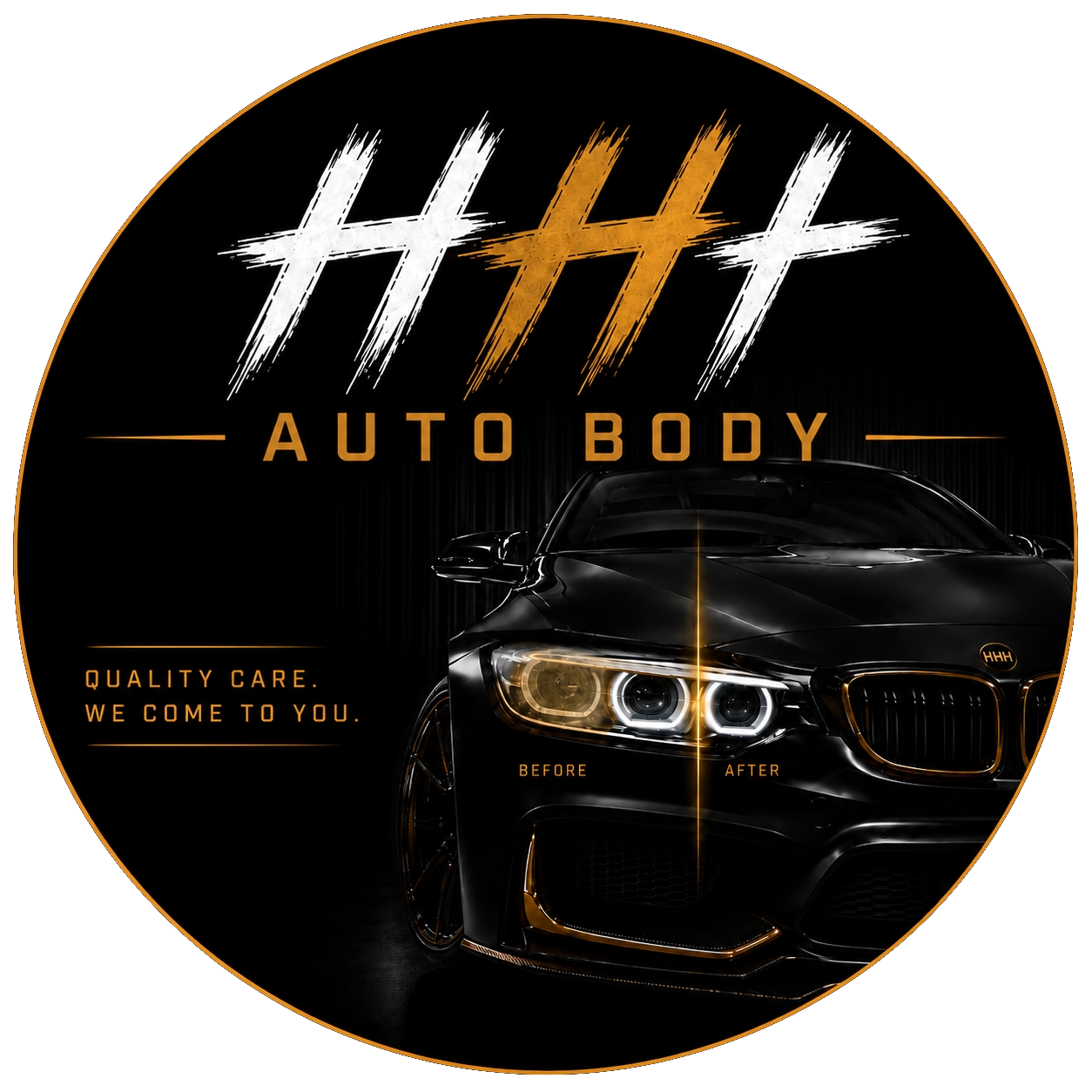 HHH AutoBody logo